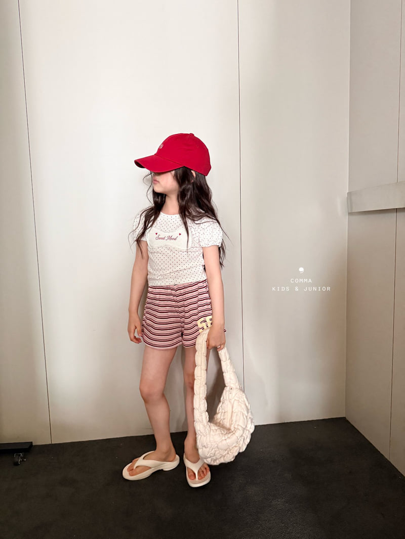 Comma - Korean Children Fashion - #discoveringself - 58 Shorts Stripe (Pink) - 12