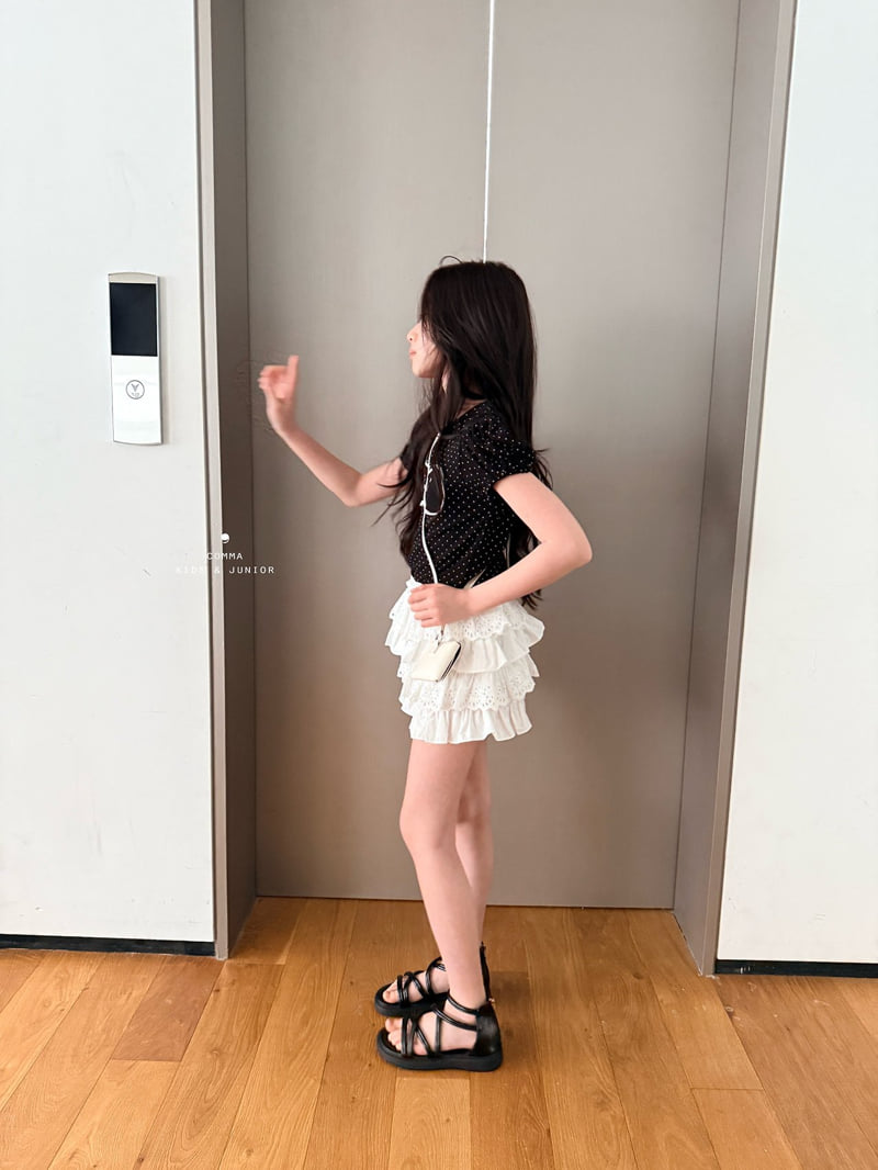 Comma - Korean Children Fashion - #discoveringself - Lace Tiered Pants - 3
