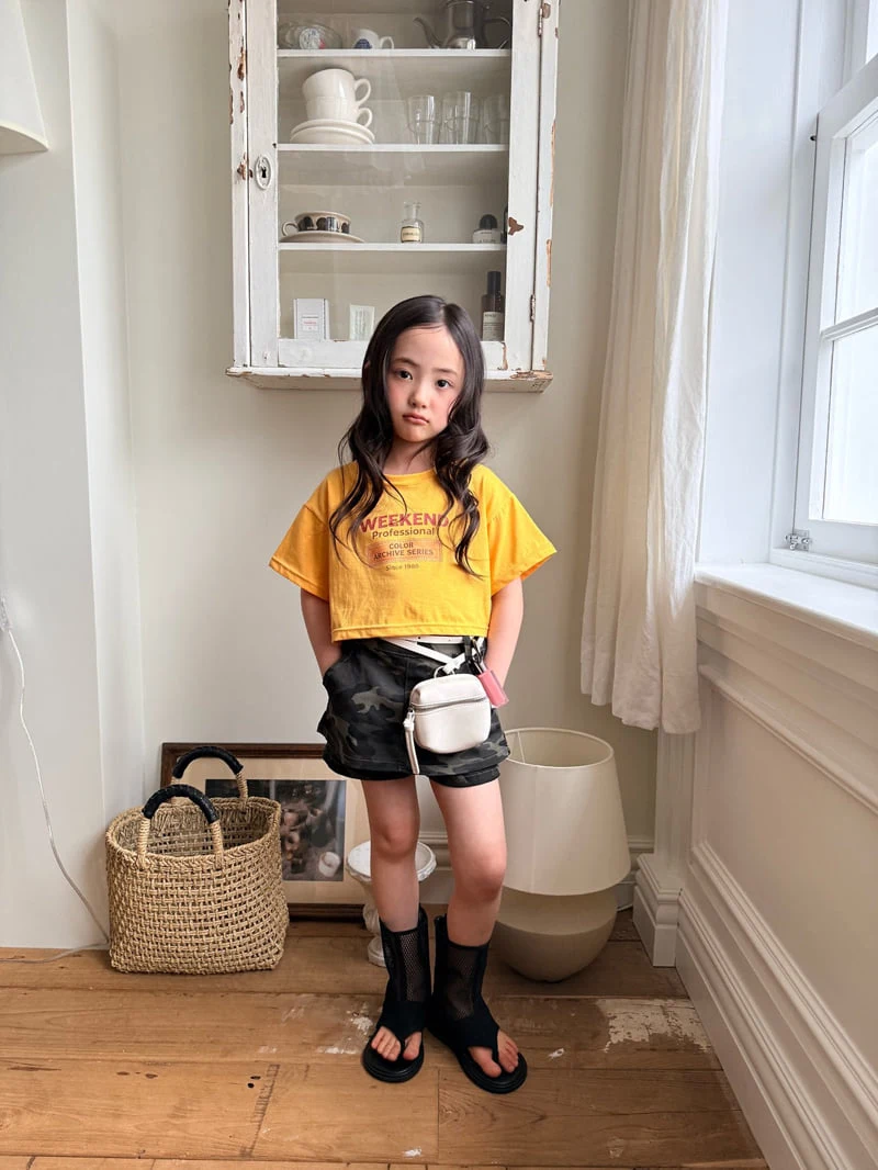 Comma - Korean Children Fashion - #discoveringself - Weekend Crop Tee - 5