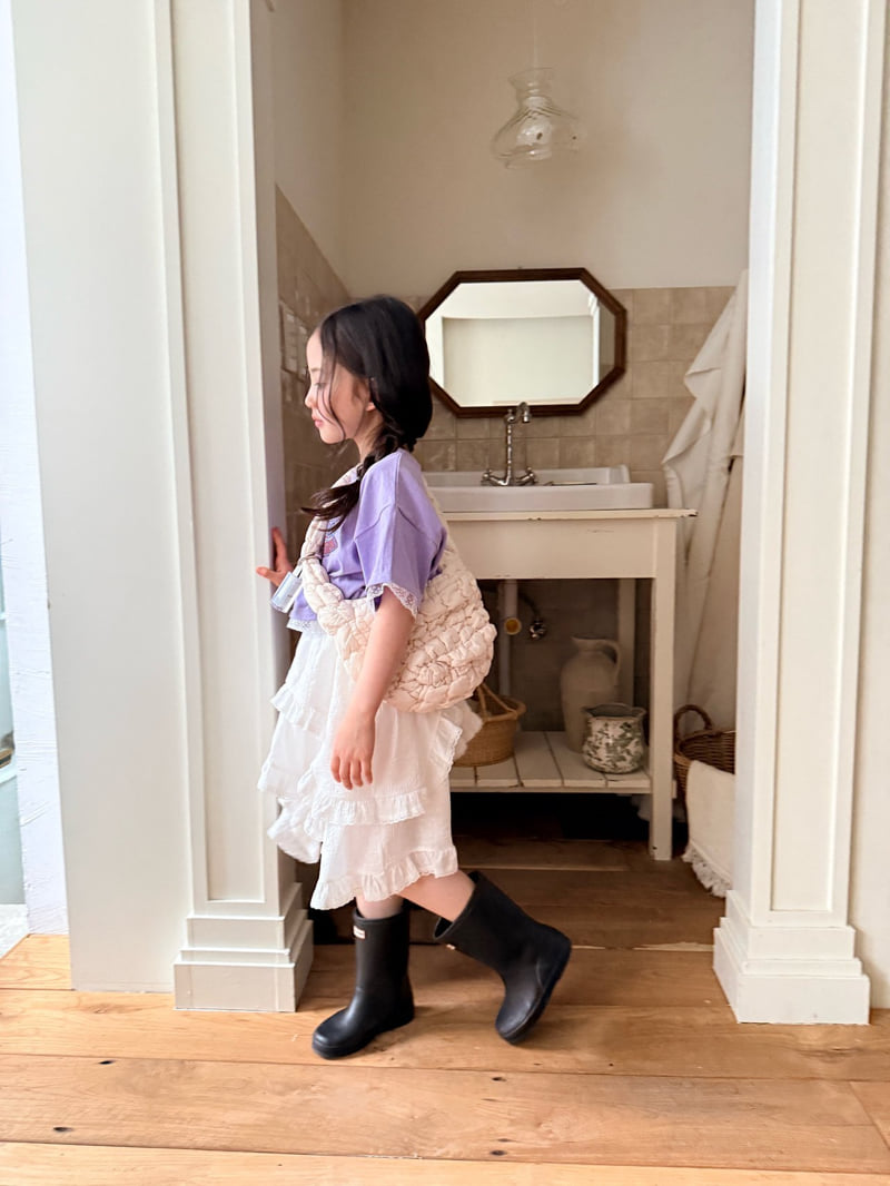 Comma - Korean Children Fashion - #discoveringself - Asymmetrical Skirt - 5