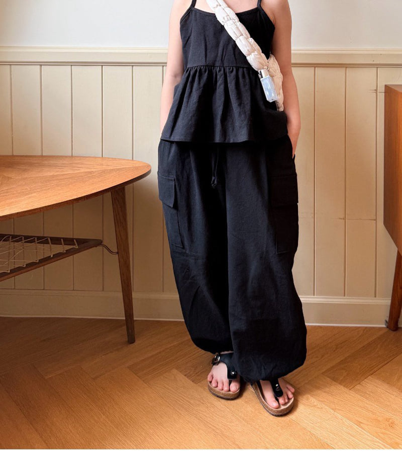 Comma - Korean Children Fashion - #fashionkids - Linen Jogger Pants