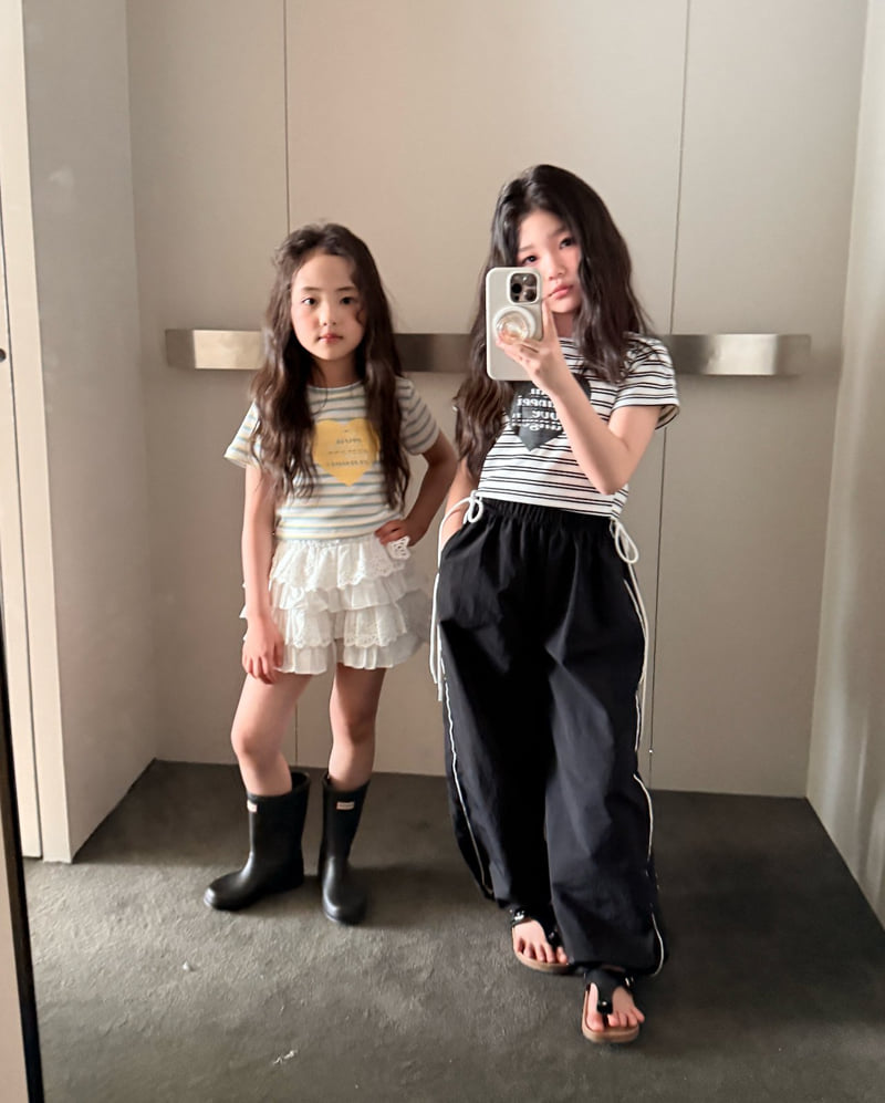 Comma - Korean Children Fashion - #fashionkids - Double Line Nylon Pants - 9