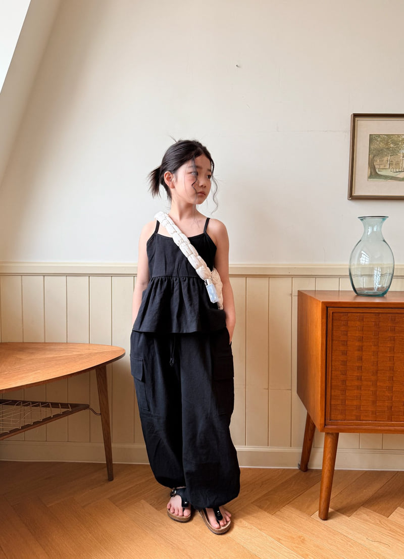 Comma - Korean Children Fashion - #fashionkids - Linen Frill Sleeveless - 10
