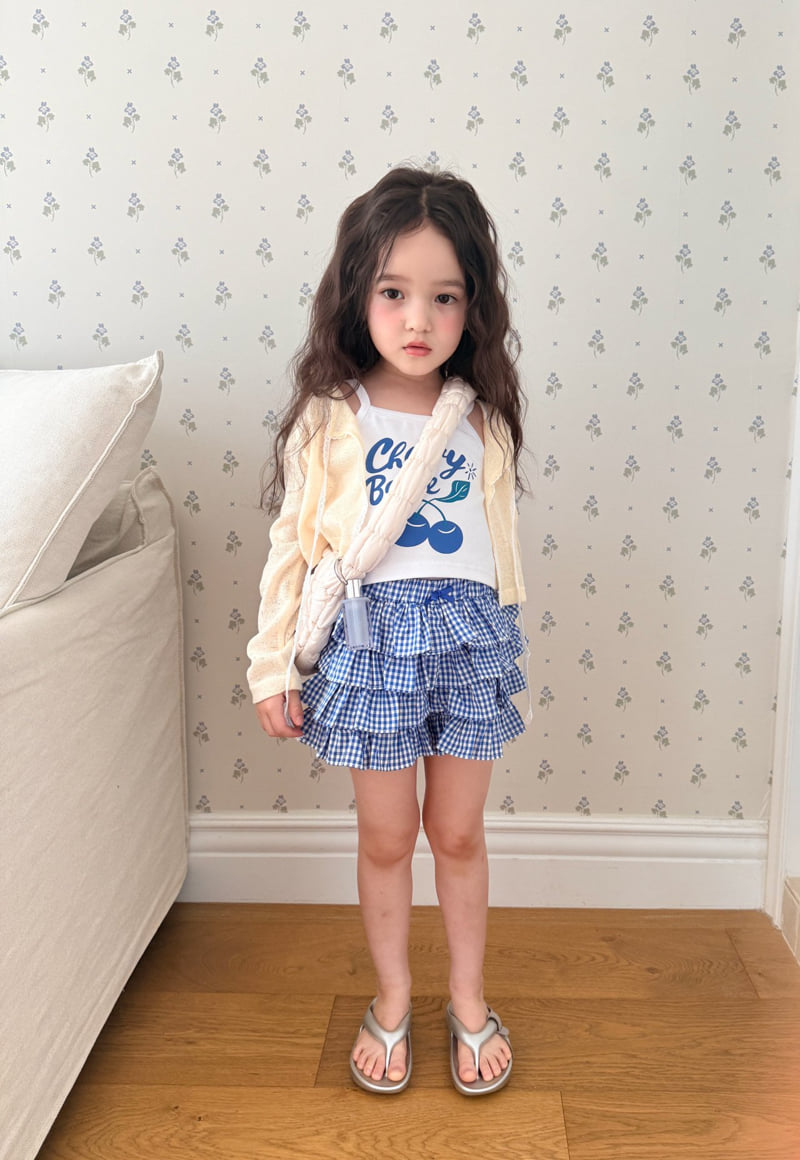 Comma - Korean Children Fashion - #fashionkids - Check Skort - 5