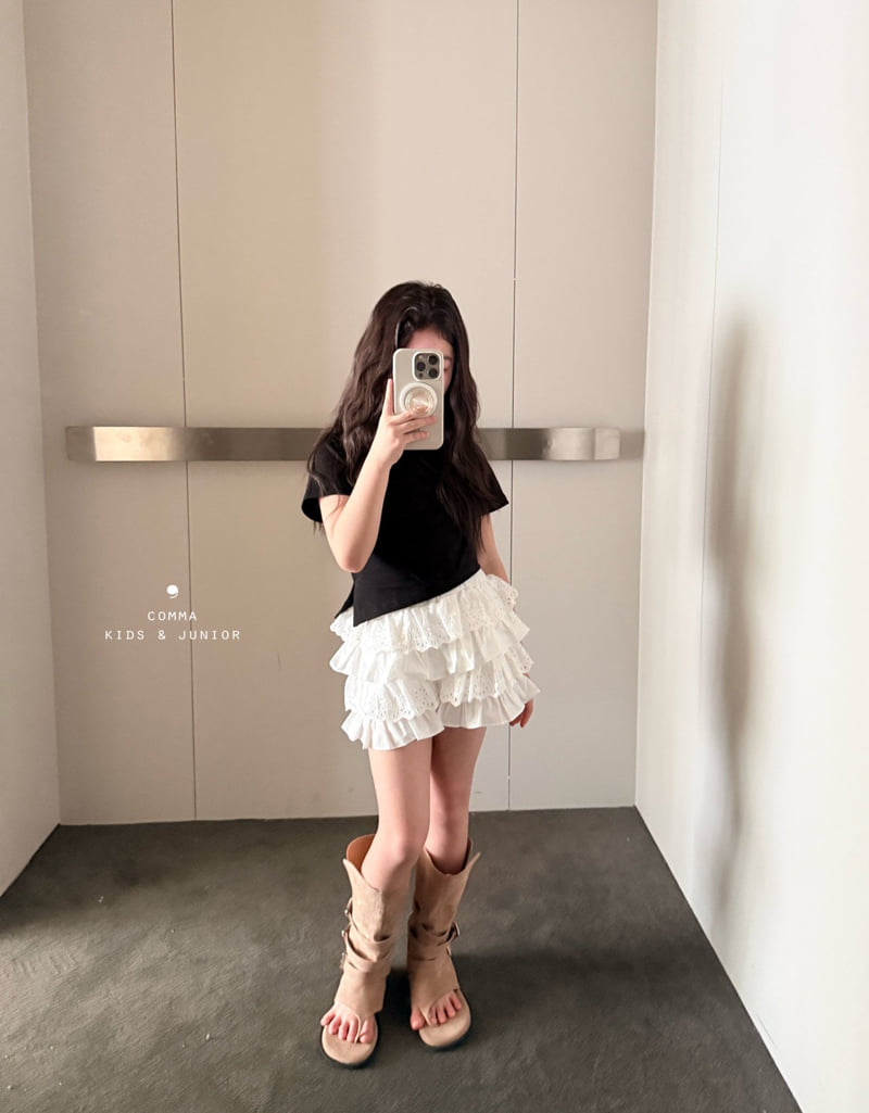 Comma - Korean Children Fashion - #fashionkids - Slanted V Tee - 11