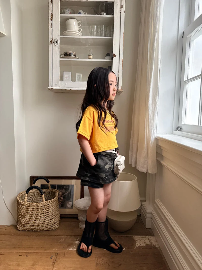 Comma - Korean Children Fashion - #fashionkids - Weekend Crop Tee - 6