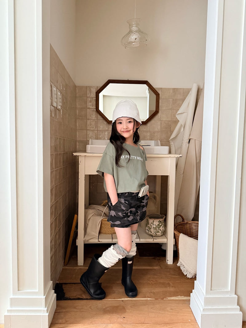 Comma - Korean Children Fashion - #fashionkids - Asymmetrical Slit Strap Tee