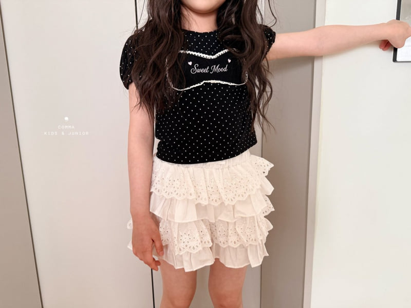 Comma - Korean Children Fashion - #kidsshorts - Mini Dot Tee - 12