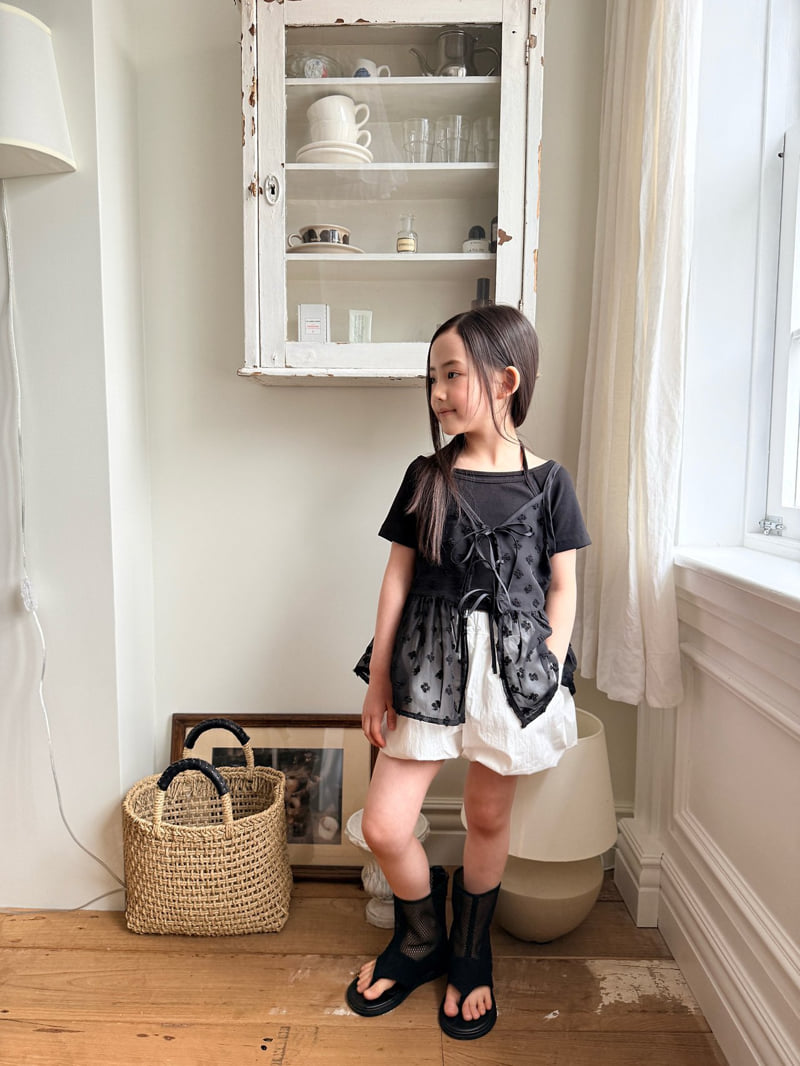 Comma - Korean Children Fashion - #kidsshorts - Sheer Sleeveless - 12