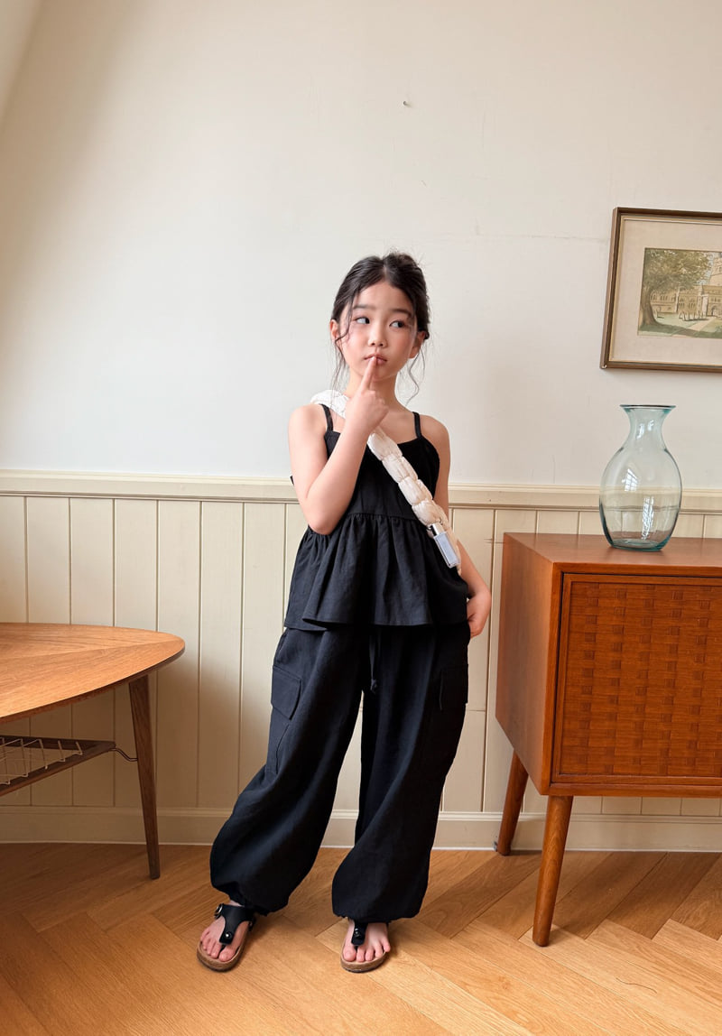 Comma - Korean Children Fashion - #kidsshorts - Linen Frill Sleeveless - 11