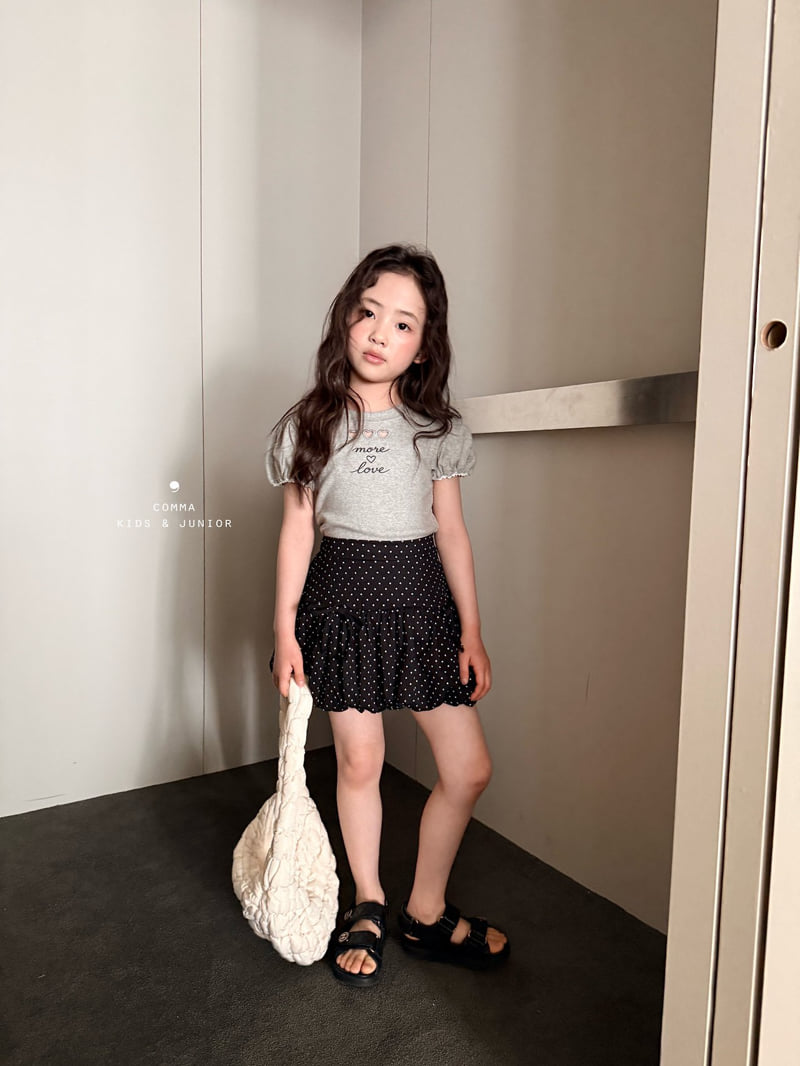 Comma - Korean Children Fashion - #kidsshorts - Punching Puff Tee - 10