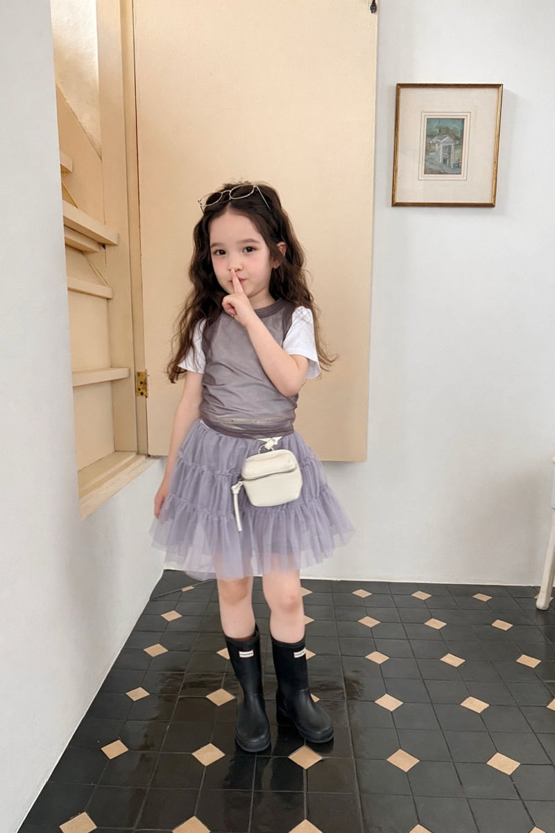 Comma - Korean Children Fashion - #kidsshorts - Tulle Tiered Skirt - 6