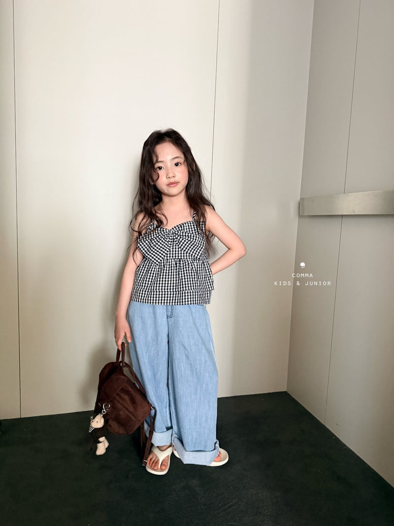 Comma - Korean Children Fashion - #kidsshorts - Ribbon Sleeveless Blouse - 3