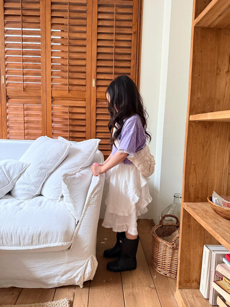 Comma - Korean Children Fashion - #kidsshorts - Asymmetrical Skirt - 7