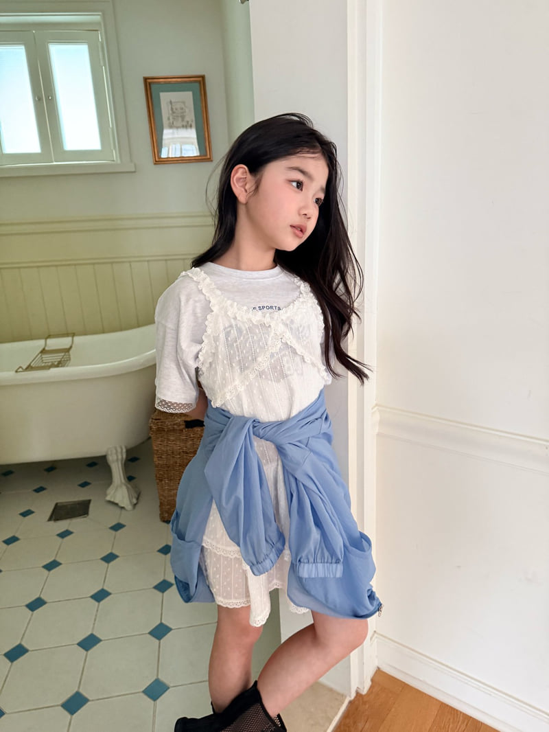 Comma - Korean Children Fashion - #kidsstore - Lace Print Tee - 7
