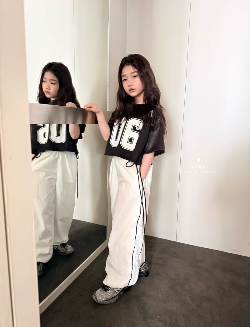 Comma - Korean Children Fashion - #kidsstore - Double Line Nylon Pants - 11