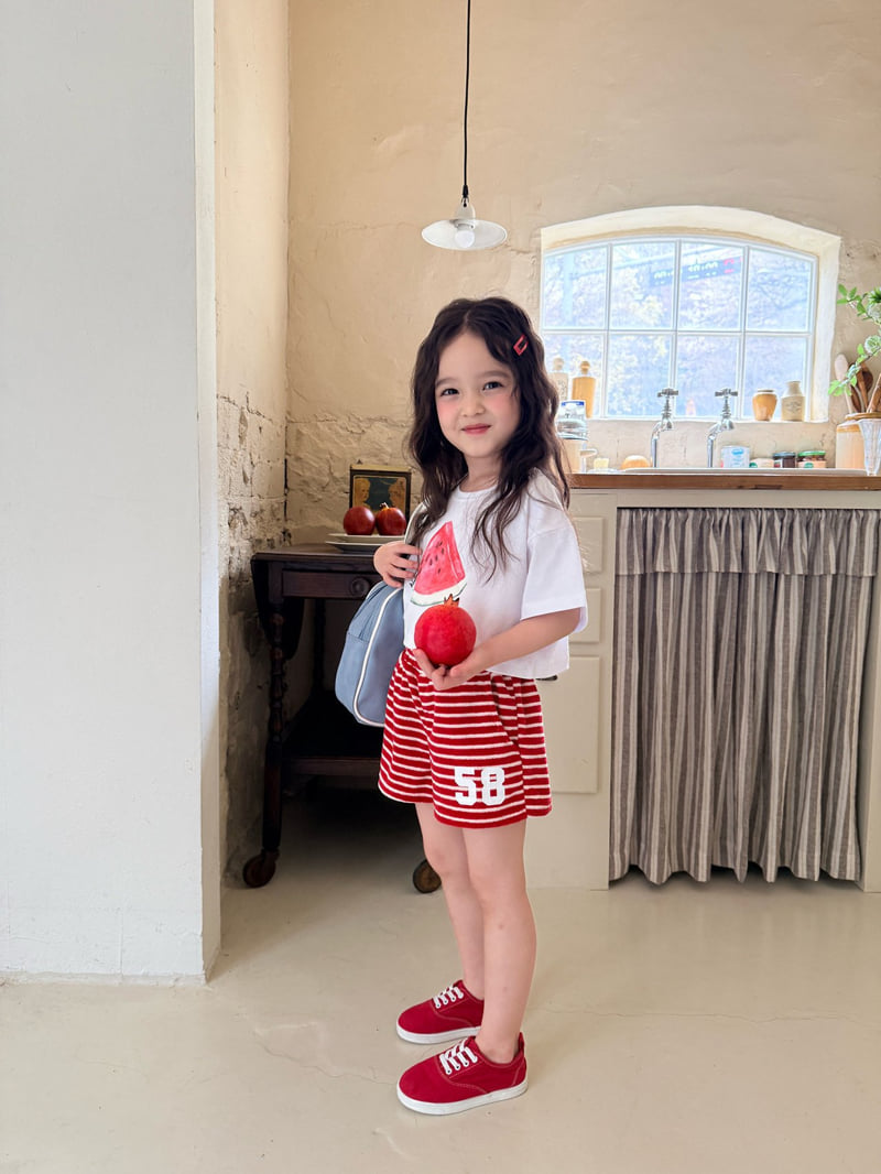 Comma - Korean Children Fashion - #kidsstore - 58 Shorts Stripe (Pink)
