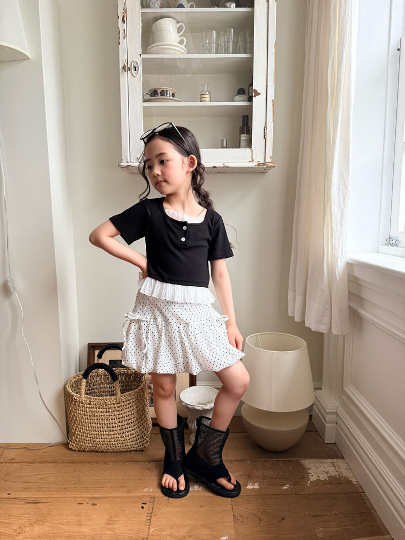 Comma - Korean Children Fashion - #kidsstore - Square Frill Top - 8