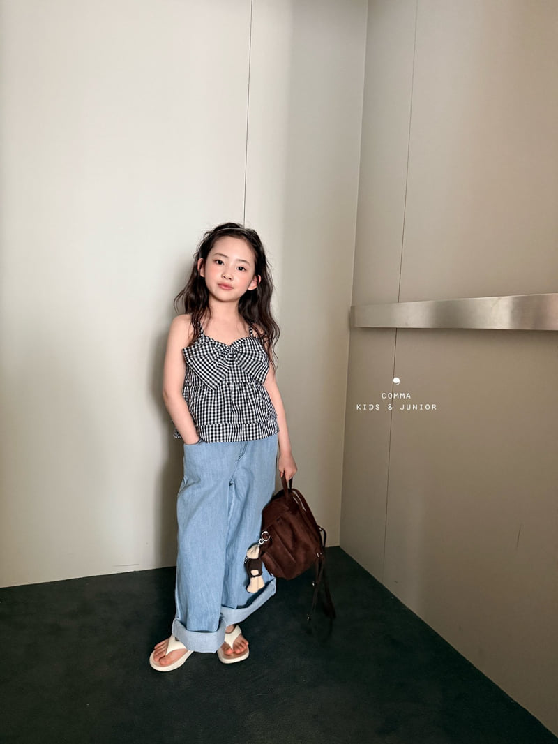 Comma - Korean Children Fashion - #kidsshorts - Ribbon Sleeveless Blouse - 4