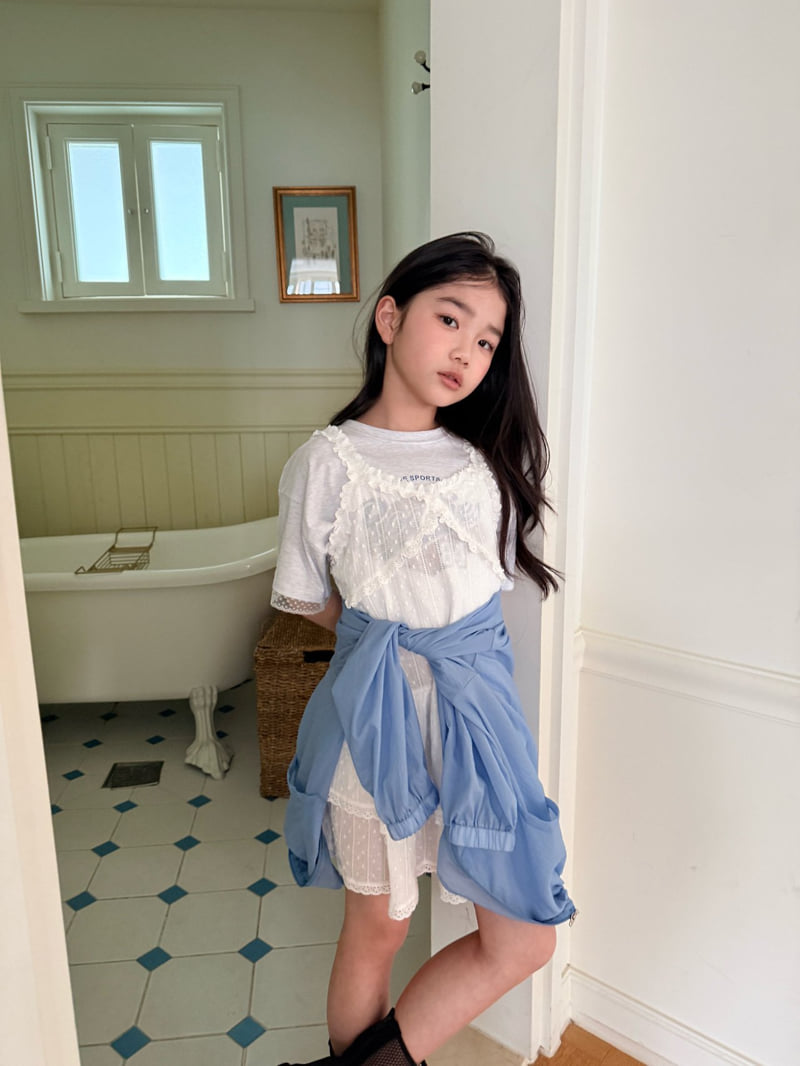 Comma - Korean Children Fashion - #kidzfashiontrend - Lace Print Tee - 8