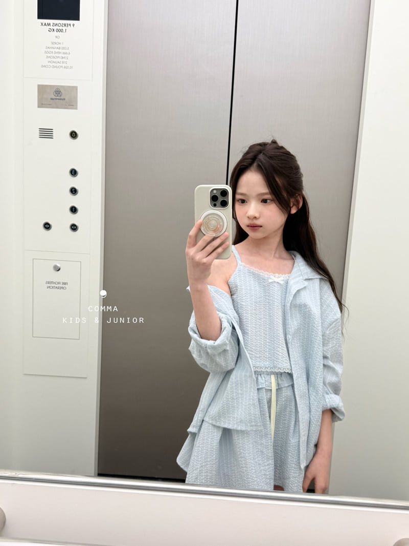 Comma - Korean Children Fashion - #kidzfashiontrend - Lace Strap Sleeveless - 10