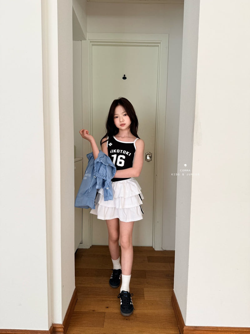 Comma - Korean Children Fashion - #kidzfashiontrend - Double Tiered Skirt - 9
