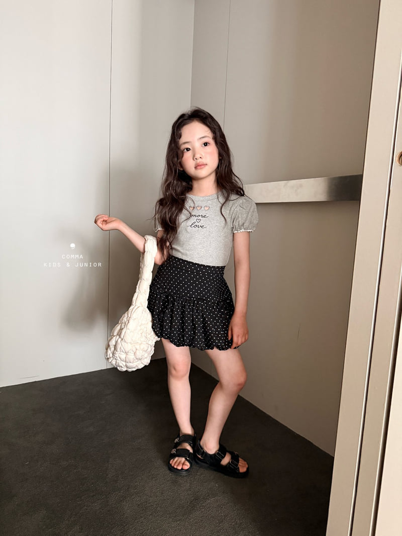 Comma - Korean Children Fashion - #kidzfashiontrend - Punching Puff Tee - 12