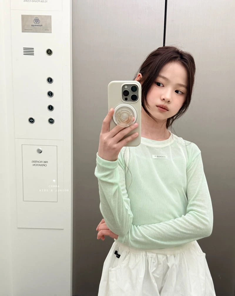 Comma - Korean Children Fashion - #kidzfashiontrend - Mesh Sleeveless