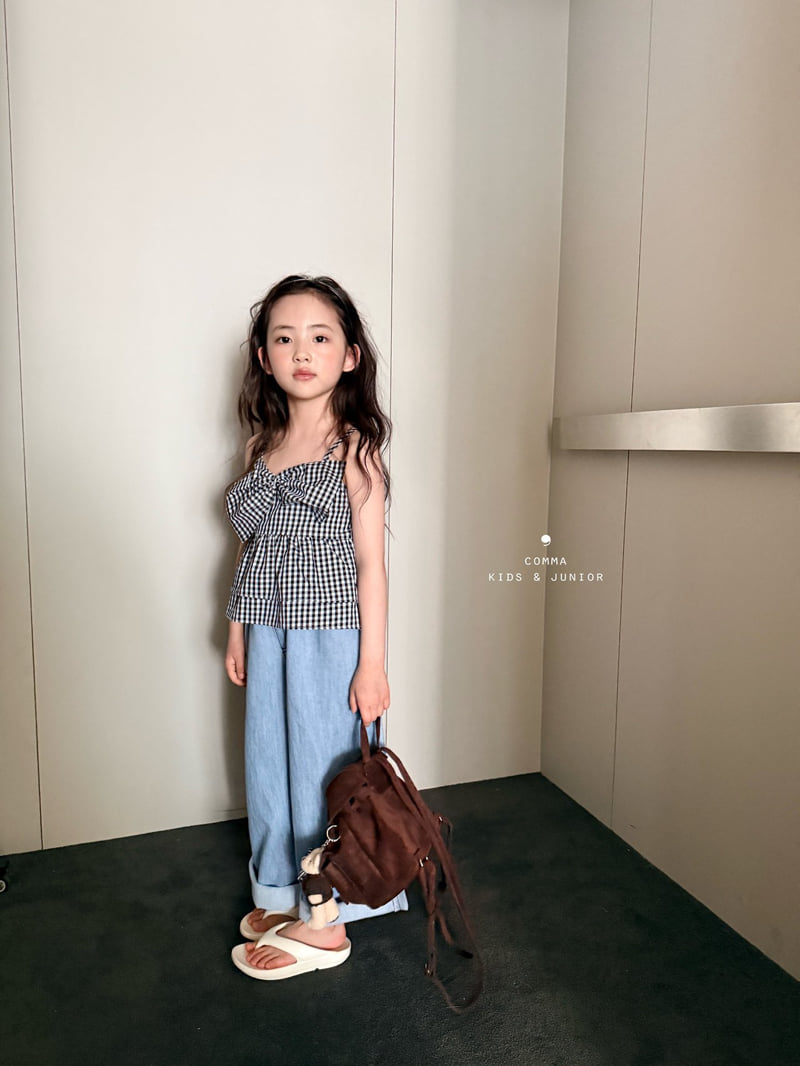 Comma - Korean Children Fashion - #kidzfashiontrend - Ribbon Sleeveless Blouse - 5