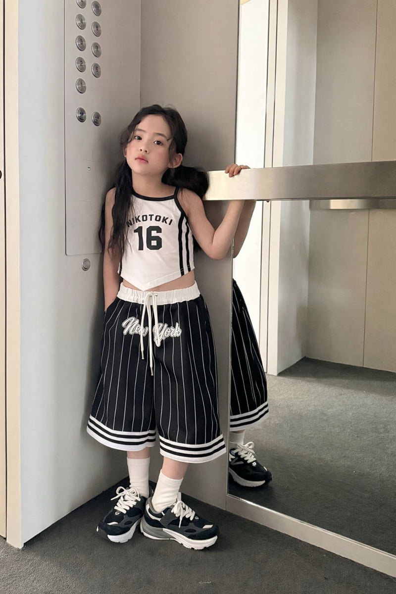 Comma - Korean Children Fashion - #kidzfashiontrend - Mesh Bermuda Pants - 8