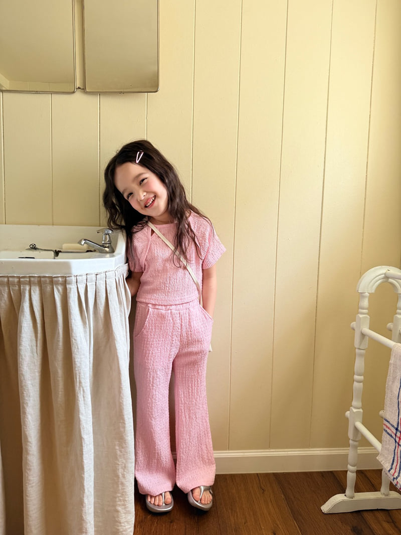 Comma - Korean Children Fashion - #littlefashionista - Pleated Wide Bootcut Pants - 11