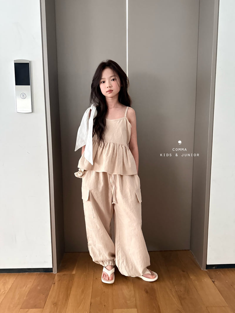 Comma - Korean Children Fashion - #littlefashionista - Linen Frill Sleeveless