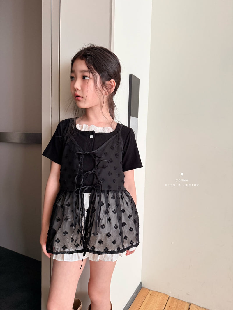 Comma - Korean Children Fashion - #littlefashionista - Square Frill Top - 11