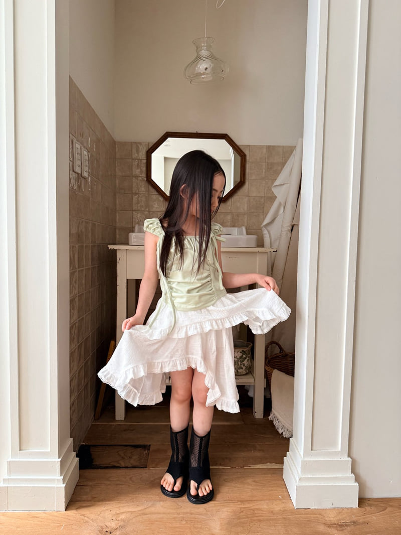 Comma - Korean Children Fashion - #littlefashionista - Asymmetrical Skirt - 11