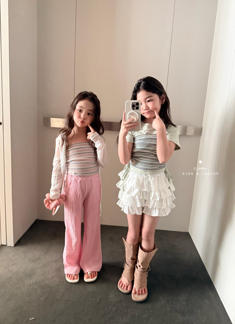 Comma - Korean Children Fashion - #magicofchildhood - Pleated Wide Bootcut Pants - 12