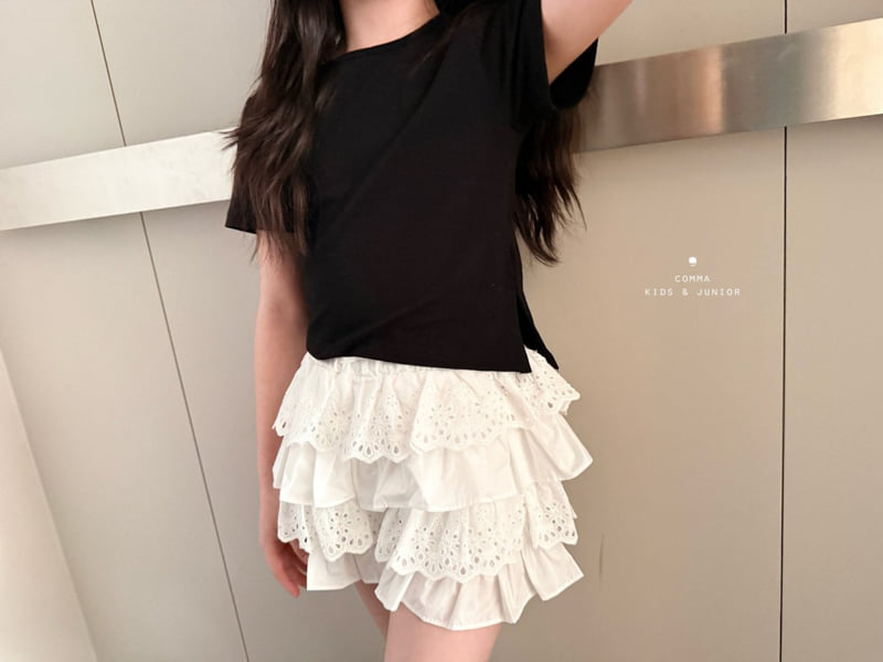 Comma - Korean Children Fashion - #magicofchildhood - Lace Tiered Pants - 10