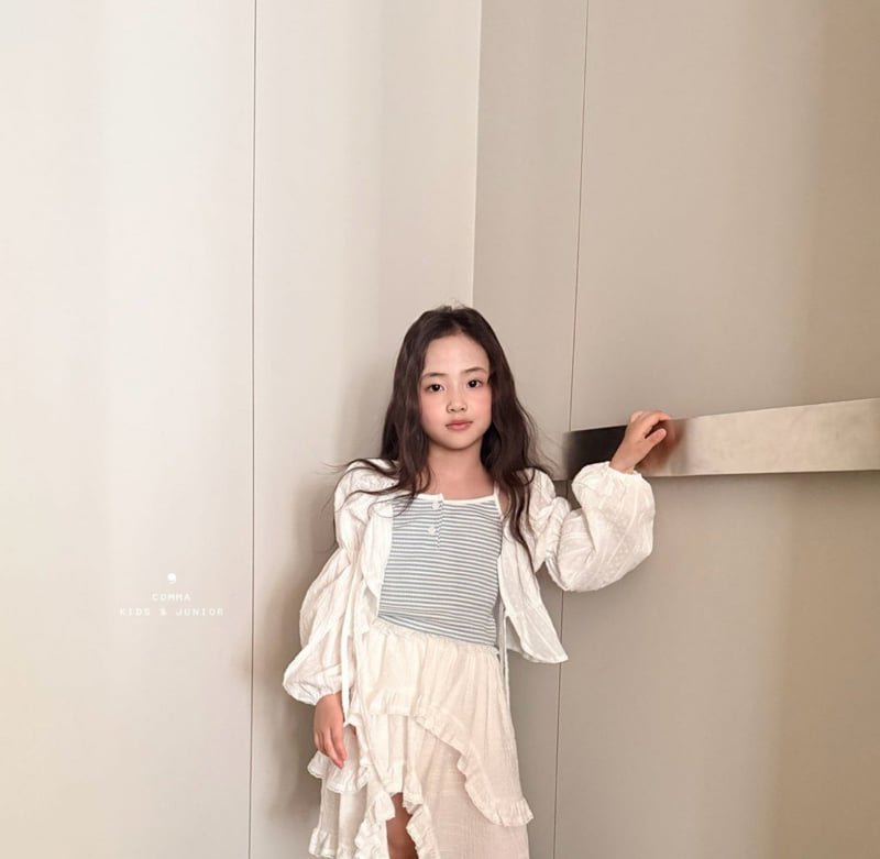 Comma - Korean Children Fashion - #magicofchildhood - Stripe Strap Sleeveless - 9