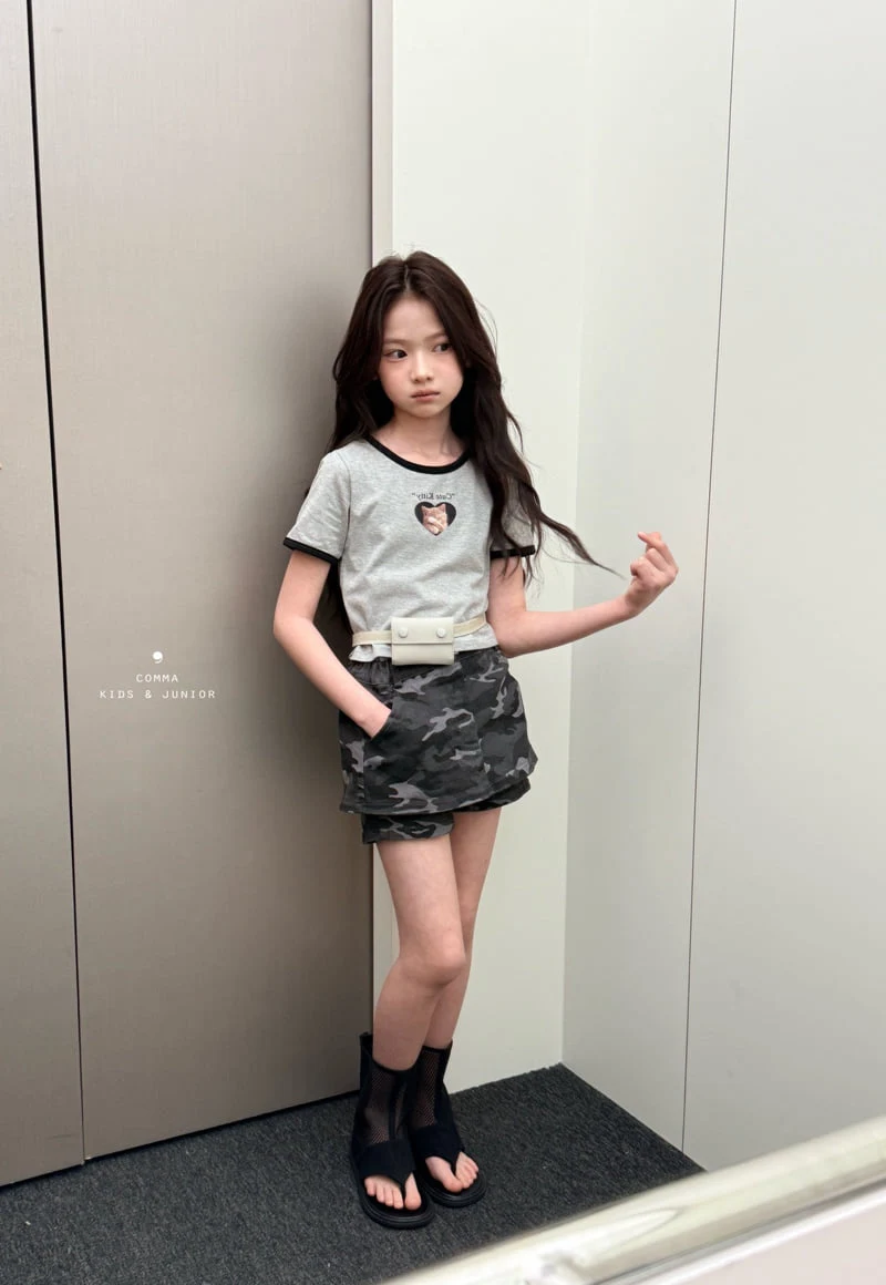 Comma - Korean Children Fashion - #magicofchildhood - Cat Heart Tee - 8