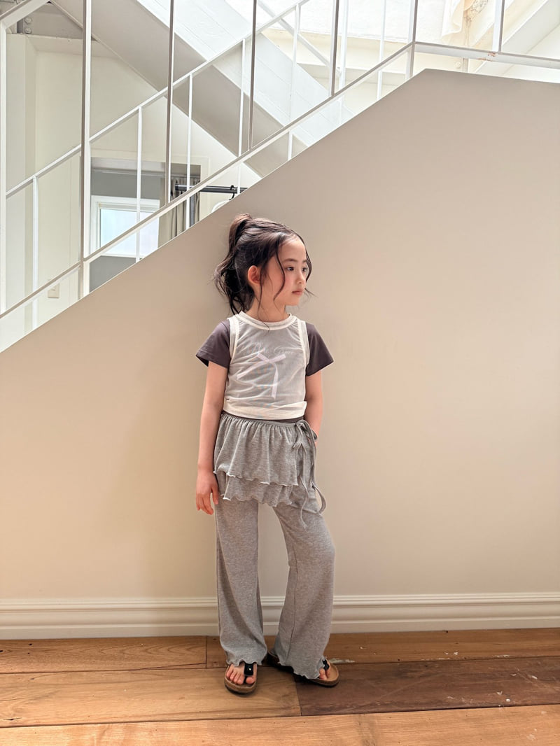 Comma - Korean Children Fashion - #littlefashionista - Mesh Sleeveless - 4