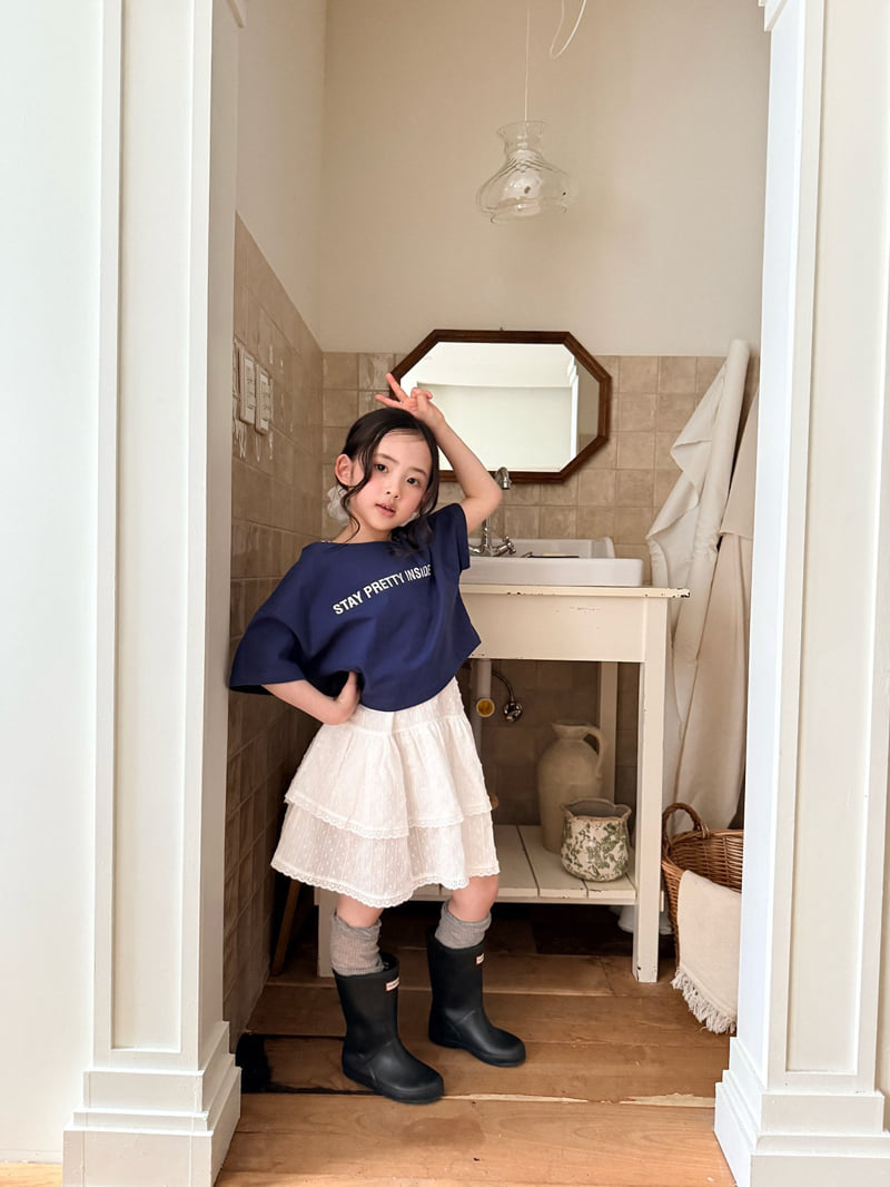 Comma - Korean Children Fashion - #magicofchildhood - Asymmetrical Slit Strap Tee - 7