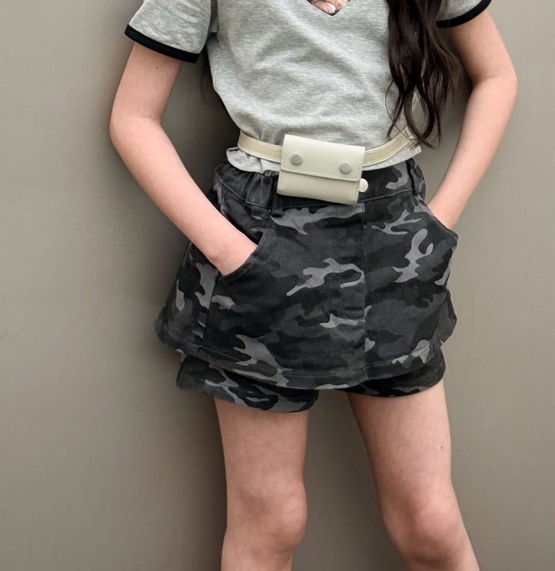 Comma - Korean Children Fashion - #magicofchildhood - Camo Skort