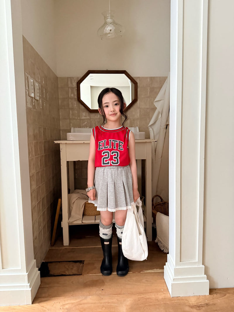 Comma - Korean Children Fashion - #magicofchildhood - Lace Pleated Skirt - 10