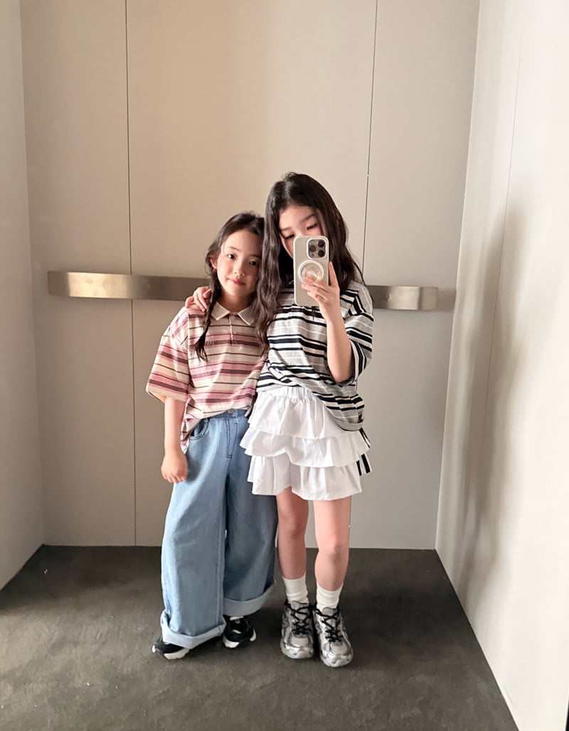 Comma - Korean Children Fashion - #minifashionista - Linen Wide Denim Pants - 11