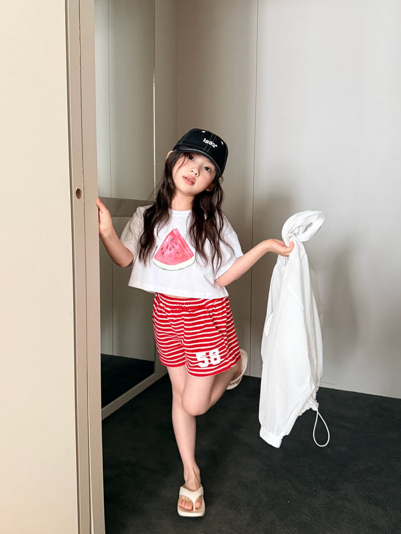 Comma - Korean Children Fashion - #minifashionista - 58 Shorts Stripe (Pink) - 6