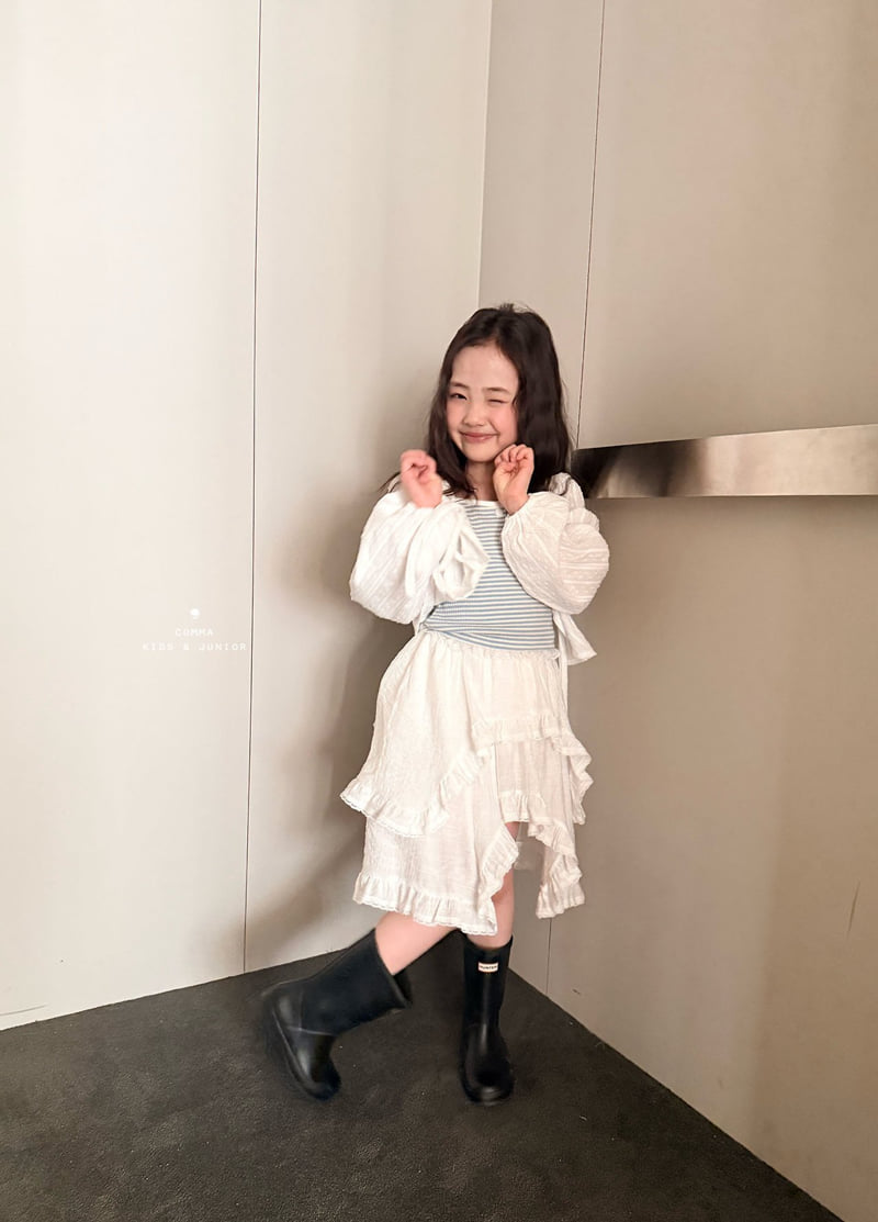 Comma - Korean Children Fashion - #minifashionista - Stripe Strap Sleeveless - 10