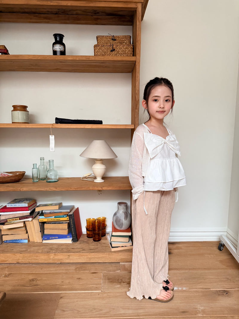Comma - Korean Children Fashion - #minifashionista - Ribbon Sleeveless Blouse - 9