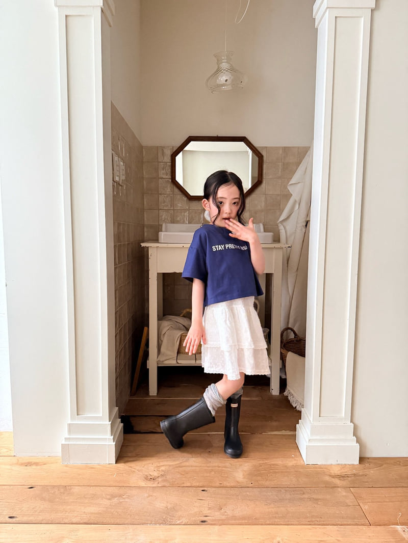 Comma - Korean Children Fashion - #minifashionista - Asymmetrical Slit Strap Tee - 8