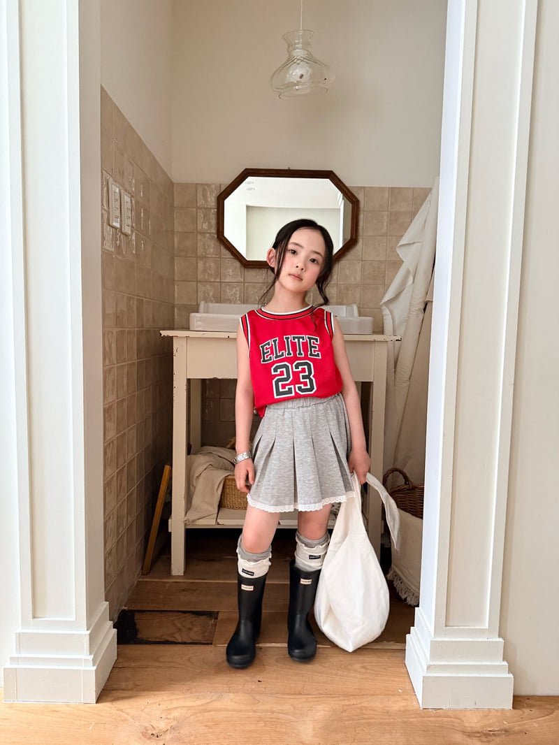 Comma - Korean Children Fashion - #minifashionista - Lace Pleated Skirt - 11