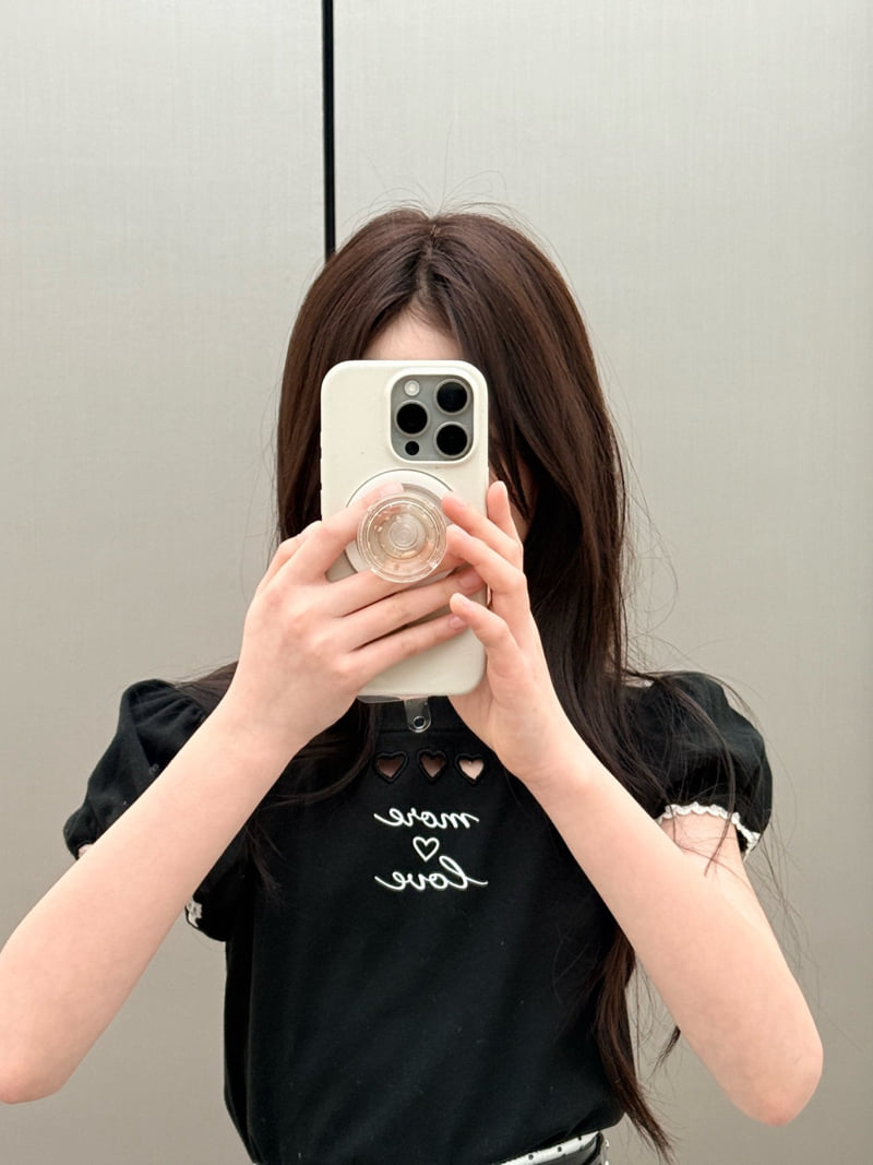 Comma - Korean Children Fashion - #prettylittlegirls - Punching Puff Tee - 3