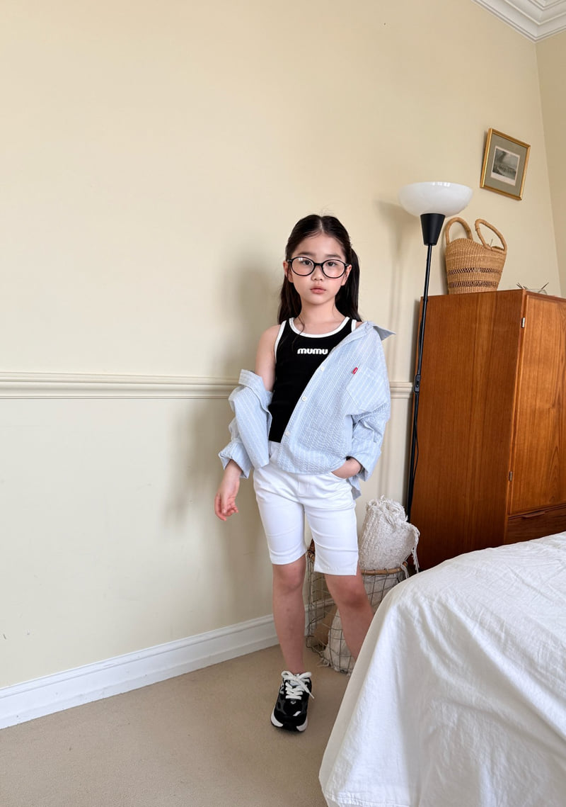 Comma - Korean Children Fashion - #prettylittlegirls - Slit Biker Shorts - 12